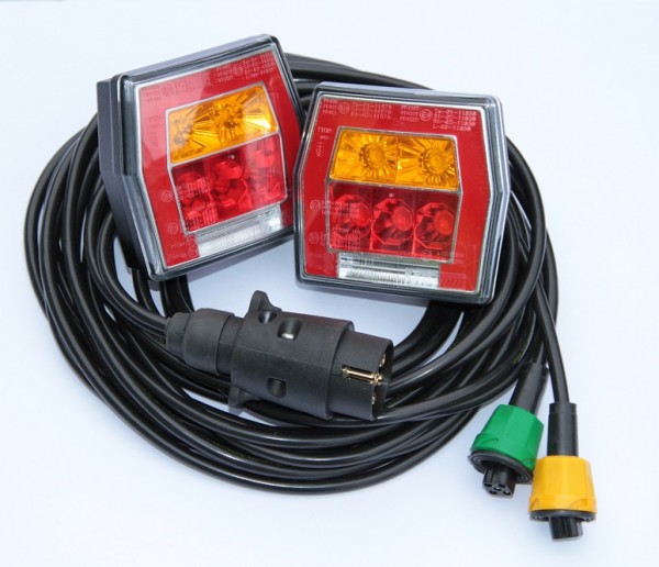 Neon LED 4-Funktion Rückleuchten Komplett Set 12-24V