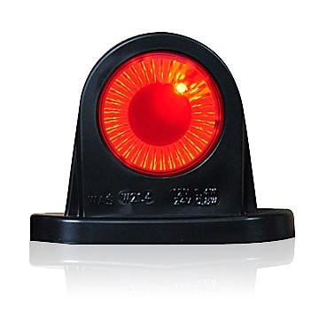 LED Begrenzungsleuchte rot-weiß Lichtleittechnik12V-24V