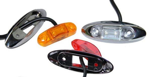 LED Hintere Umrissleuchte Rot (2m Kabel)