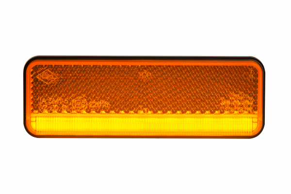 LED Umrissleuchte Gelb slim XS mit Seitenblinker