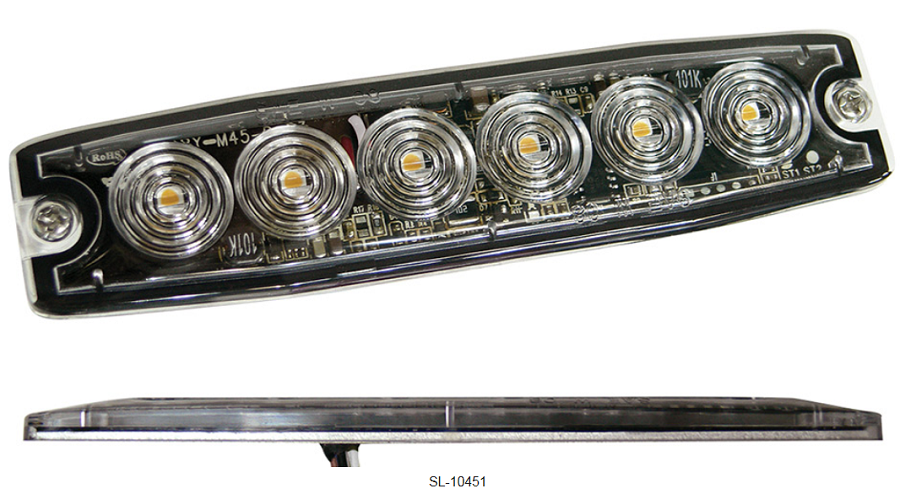 LED Strobo Blitzer, Warnleuchte Gelb12-24V