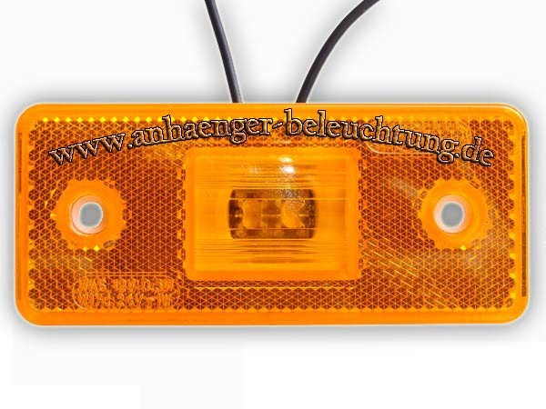 8 x 12 V 24 V LED Front-Seitenmarkierungsleuchten hinten Kurze Lampen mit Gummiarm weiß orange rot wasserdicht E-Prüfzeichen 