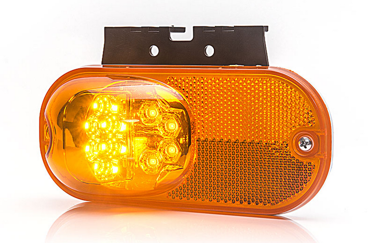 8 Stück 12v LED Bernstein Orange Seitliche Begrenzungsleuchte Blinker Anhänger