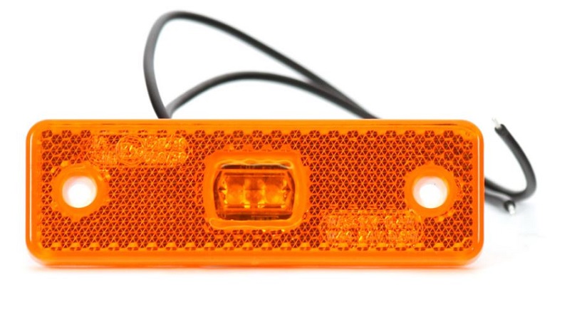 LED Seitenmarkierungsleuchten Reflektor Orange für Anhänger PKW LKW 12V 24V