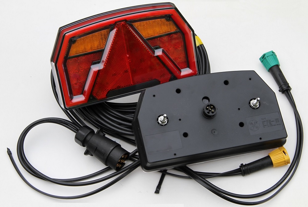 LED Rückleuchten-Set mit Magnet kabellos Bluetooth 7-polig Anhänger  Leuchtensatz