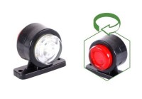 LED-Begrenzungsleuchte Rot - Weiß 12V u. 24V LED-Begrenzungsleuchte Rot - Weiß 12V u. 24V