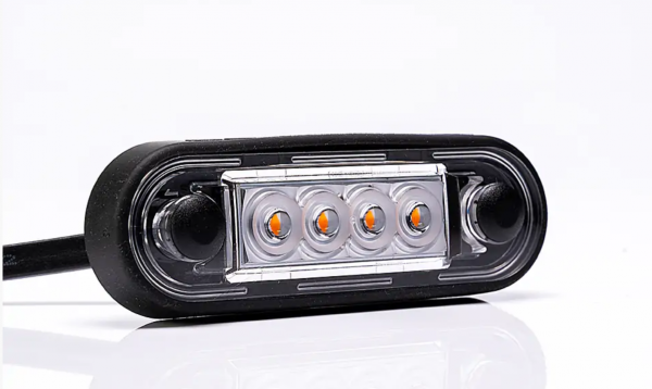 LED Umrissleuchte-Seitenleuchte Gelb mit Unterlagen 12-36V