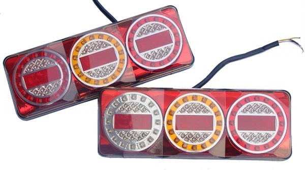 LED Rückleuchten Anhänger LKW Trailer Rücklicht Pritsche BUS Laufblinker 12V 24V