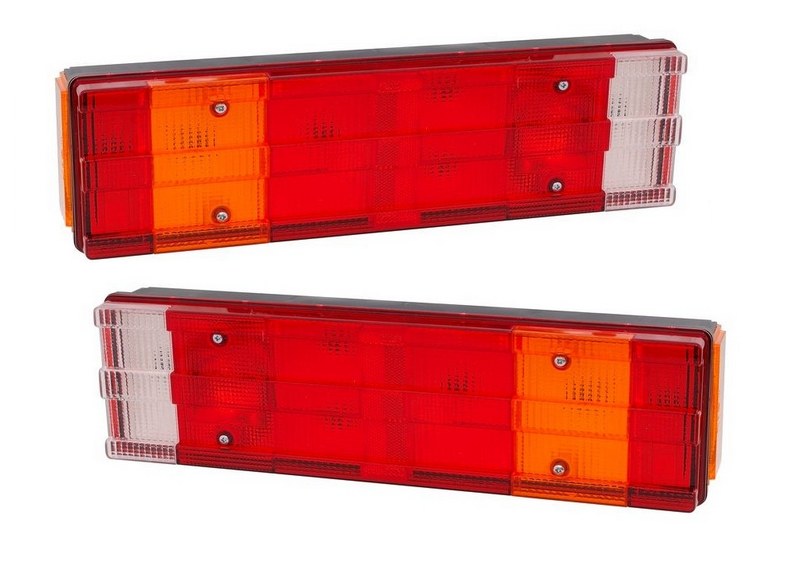 LKW-Rücklichtglas, Paar LKW-Rücklichtgehäuse Linke Rechte Abdeckung Rot  Orange Weiß Ersatz für Iveco Eurocargo Daily : : Auto & Motorrad