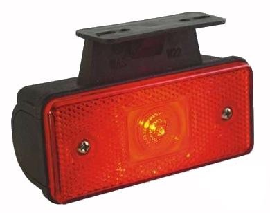 LED Positionsleuchten Rot mit Winkel