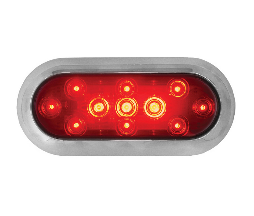 Auto-Rückleuchten, 2 Stück, 15,2 cm, ovales LED-Rücklicht, Upgrade der  hinteren Bremse, Hamburger-Signallampe für LKW-Anhänger, Wohnmobil, SUV,  Van