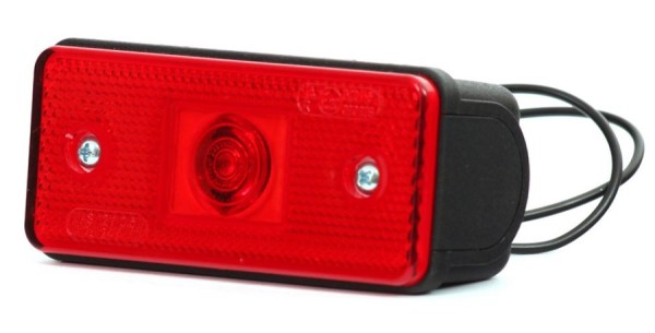 LED Positionsleuchte Rot mit Reflektor