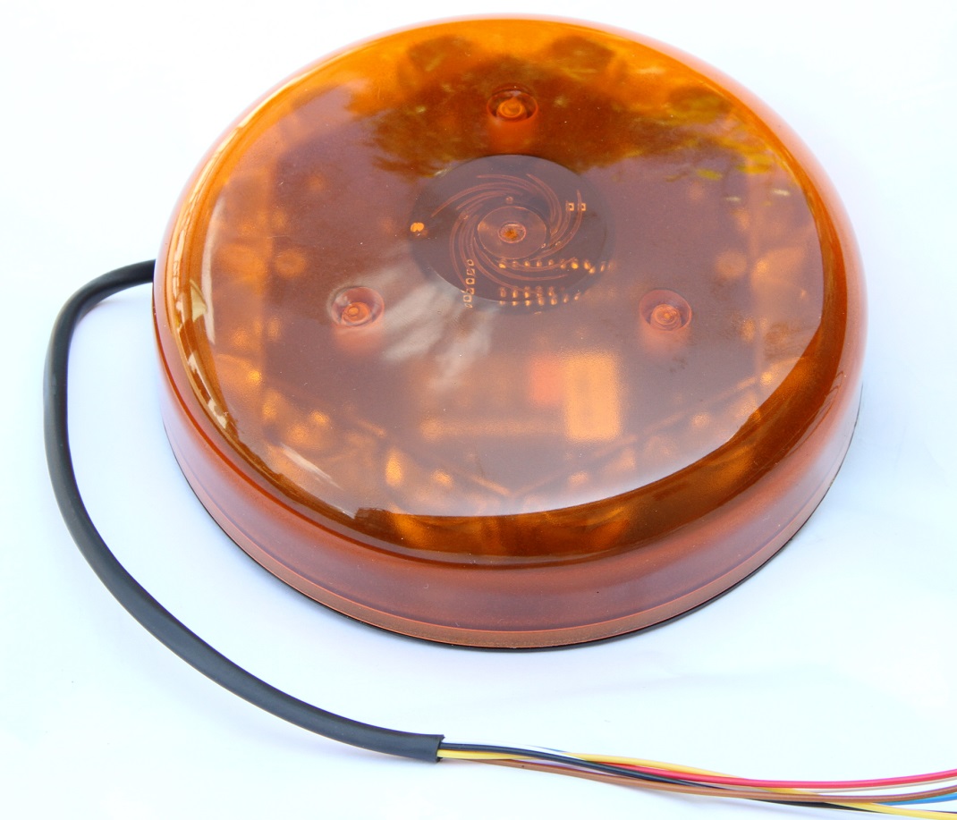 LED Blitzsignalgerät rund - Gelblicht