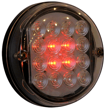Biqing 1 x Bremslicht mit 15 LEDs, 12 V, 24 V, für Anhänger, Bremslicht,  dritte Bremsleuchte, Bremslicht, Rücklicht, Seitenmarkierungsleuchte