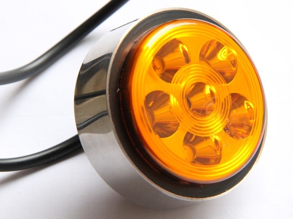 Led Blinkleuchte, für vorne 68mm 12/24V