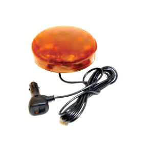 LED Warnlicht Blitzleuchte orange mit Magnet - HORNBACH