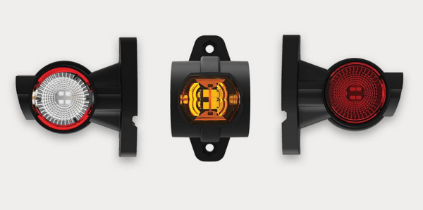 LED-Begrenzungsleuchte mit Seitenlicht Rechts 12/24V