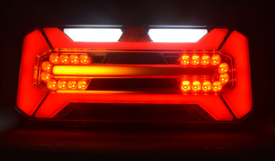 D-TECH 2Stück 12V 24V LED-Anhänger-Rückleuchten,Anhänger-Rücklichter,5Funktionen  Anhänger-Lichter, Dynamischer Blinker Kennzeichenbeleuchtung Neon-Rücklicht  für Anhänger Bootsanhänger Vans Emark IP67 : : Auto & Motorrad
