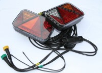 Led Anhänger Rückleuchten Set, Kennzeichenb. Kabel 5m 12V Led Anhänger Rückleuchten Set, Kennzeichenb. Kabel 5m 12V