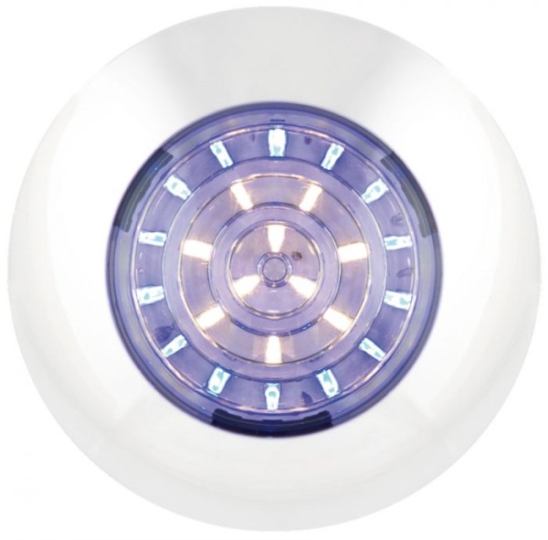 LED Rund Innenleuchte blau - Weiß 12V